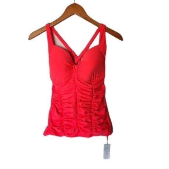 Seafolly SINGLET DD Cup Halter Tankini Top 6 - Picture 13 of 14